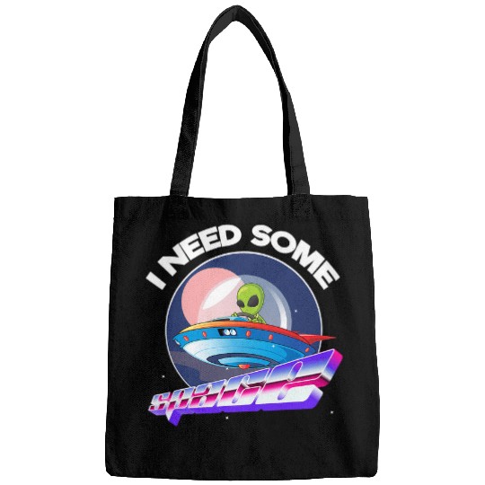 Aliens UFO I Need Space Funny Alien Astronomy Science Bags