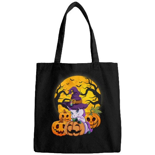 Unicorn Pet Cute Halloween Girls Women Witchy Unicorn Halloween 3 Bags