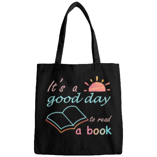 Book Fun Its Good Day To Read Book Funny Book Lover Librarian Bags