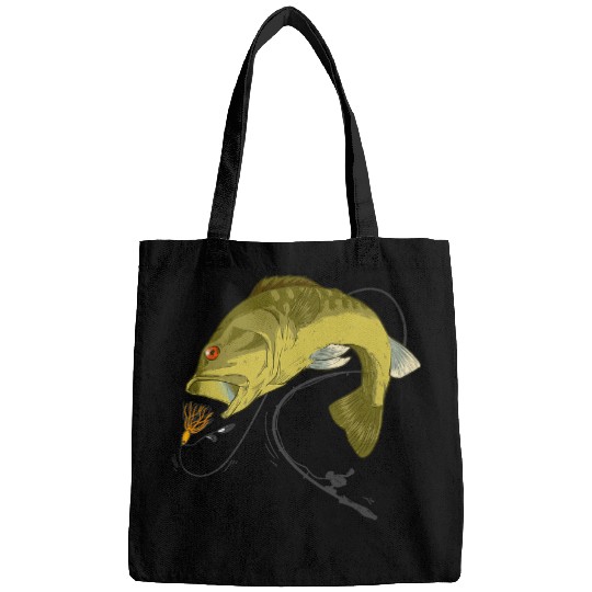 Fishing Fun Big mouth Bass attack lure funny fishing rod drill action Bags