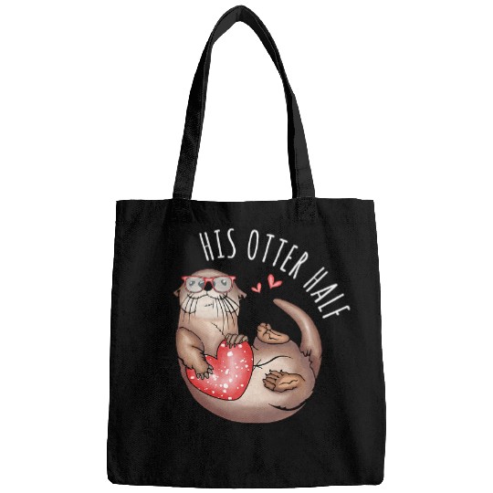Otter Pet Otters His Otter Half Matching Couples His and Her Valentines 7 Bags