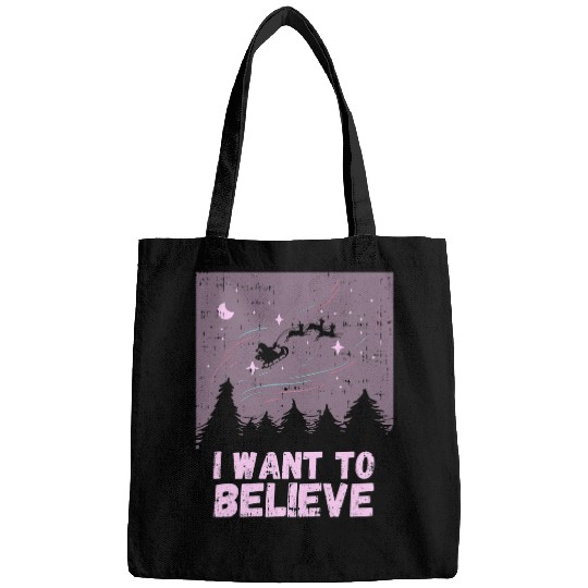 Aliens UFO I Want To Believe In Santa Alien UFO Paranormal Christmas 21 Bags
