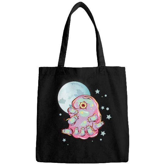 Tardigrade In Space Funny Tardigrade Lover Microbiologist Bags