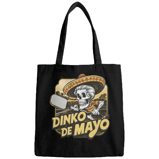 Sport Pickleball Dinko De Mayo Funny Pickleball Cinco De Mayo Skeletons Men Bags