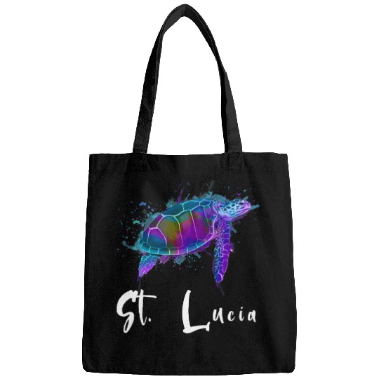 Turtle Pet St Lucia Island Sea Turtle Caribbean Sea St Lucia Bags