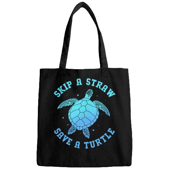 Turtle Pet Environmentalist Aquarist Skip A Straw Save A Bags