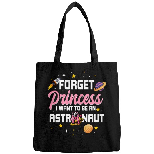 Astronaut Job Princess Space Planet Moon Galaxy Stars Spaceship Bags