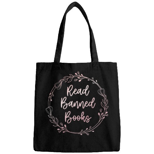 Book Fun Read Banned Books Floral Bibliophile for Women Girls Bags