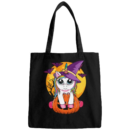 Unicorn Pet Cute Halloween Girls Kids Witchy Unicorn Halloween 3 Bags