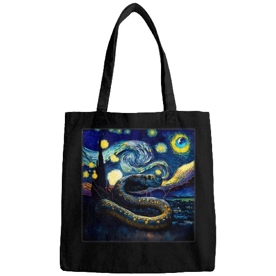 Python Pet Surrealism Starry Night Burmese Python Bags