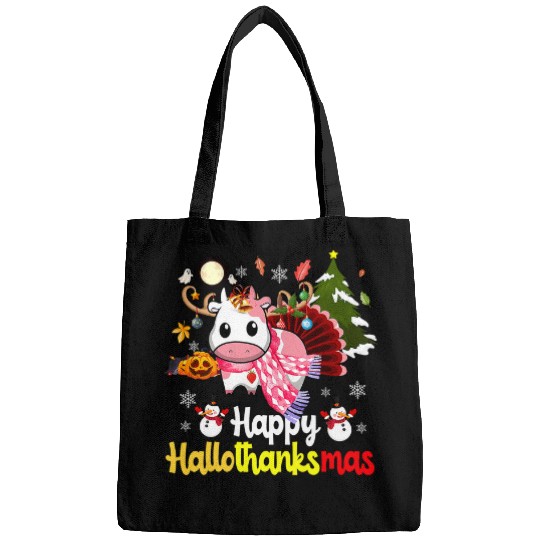 Cow Pet Happy Hallothanksmas Strawberry Cow Thanksgiving Christmas 324 Bags