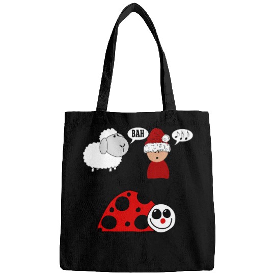 Sheep Pet Bah Humbug Sheep Caroler Lady Bug Bah Humbug Bags