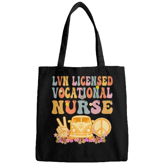nurses Job LVN Licensed Vocational nurses Week Groovy Appreciation Day Bags