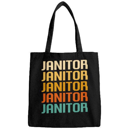 Retro Janitor Custodian Caretaker Bags