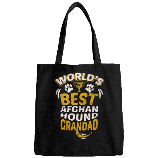 Afghan Hound Pet Mens Worlds  Afghan Hound Grandad Granddog Bags