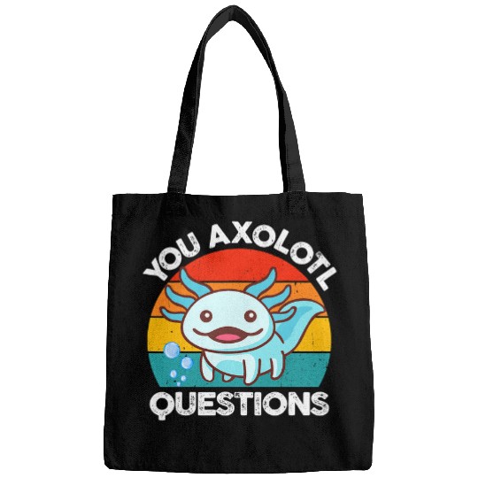 Axolotls Pet You Axolotls Questions  Kids Men Women Funny Salamander 21 Bags