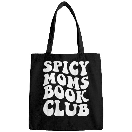 Book Fun Spicy Moms Book Club on back Bags