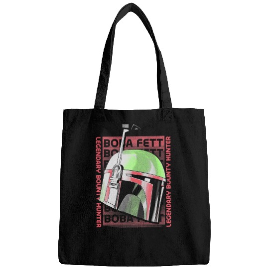 Book Fun Star Wars The Book Of Boba Fett Helmet Text Stack Bags