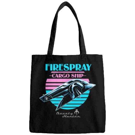 Book Fun Star Wars The Book Of Boba Fett Firespray Cargo Ship Logo Bags