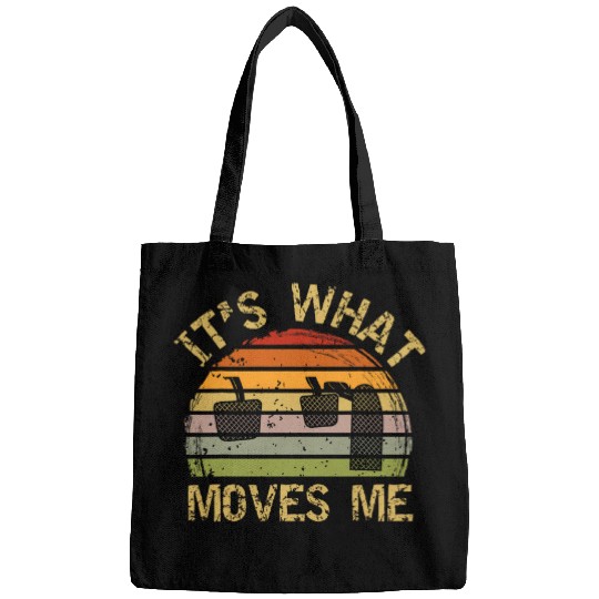 Truck Fun Its What Moves Me Trucking Funny Semi Truck Driver Tucker Bags