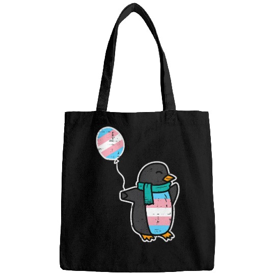 Penguin Pet Transgender Trans Pride Stuff Flag Transsexual Bags