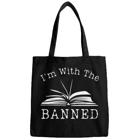 Book Fun Im With The Banned Books English Teacher Librarian Tee 2 Bags
