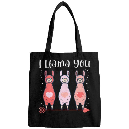 Llama Pet I Llama You Cute Valentines Day Alpaca Girls Boys Her Him Bags