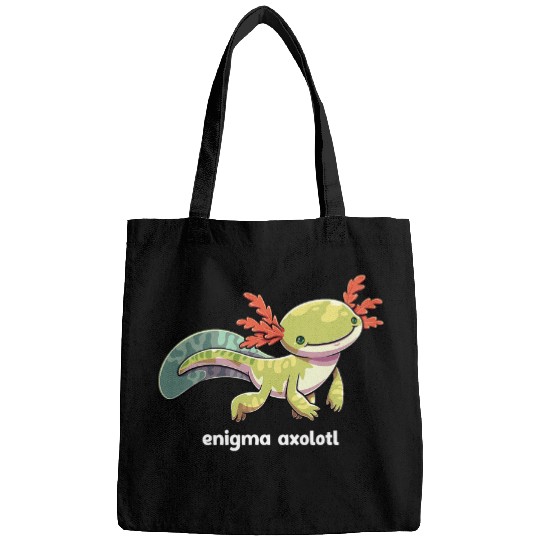 Axolotls Pet Enigma Axolotls Cute Melanoid Mexican Salamander Fish Bags