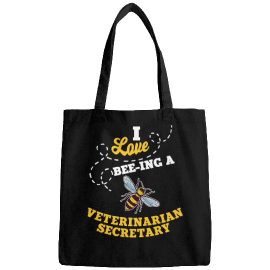 Veterinarian Job I Love BeeIng A Veterinarian Secretary Honey Bee Job Bags