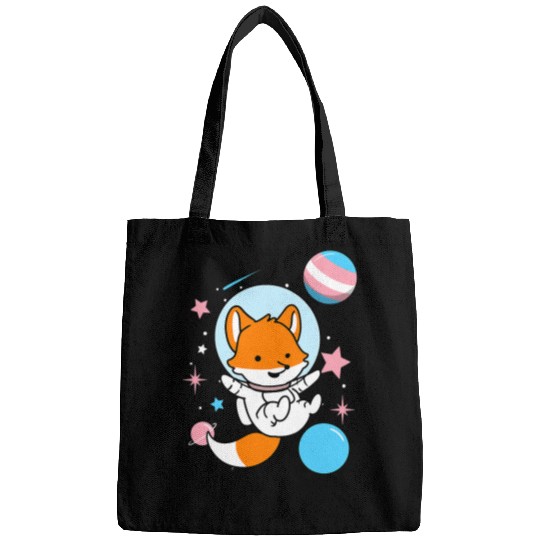 Astronaut Job Transgender Fox In Space Trans Pride Bags