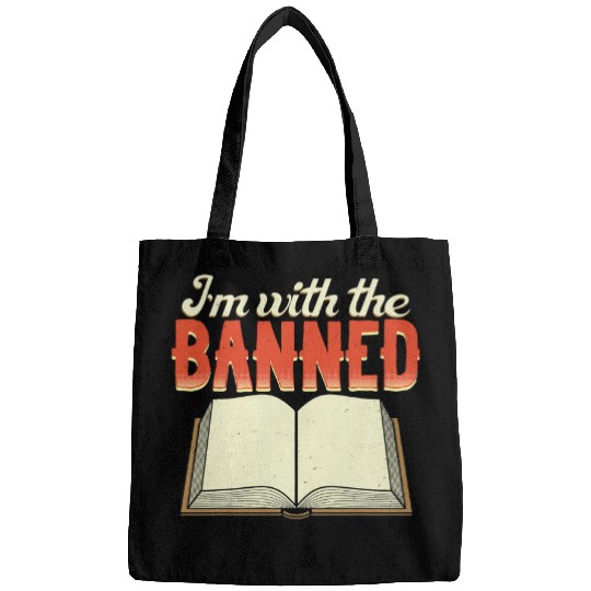 Book Fun Im With The Banned For Book Lovers Bags