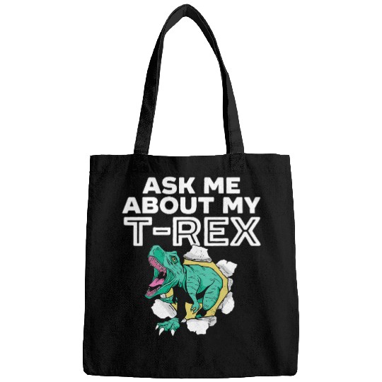 Dinosaur Pet Ask Me About My TRex Dinosaur Lover Future Paleontologist 8 Bags