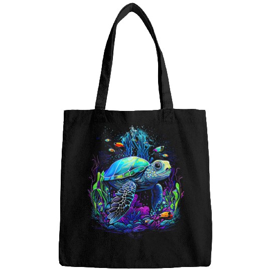 Turtle Pet Tortoise Waterturtle Ocean Natural Environment 1 Bags