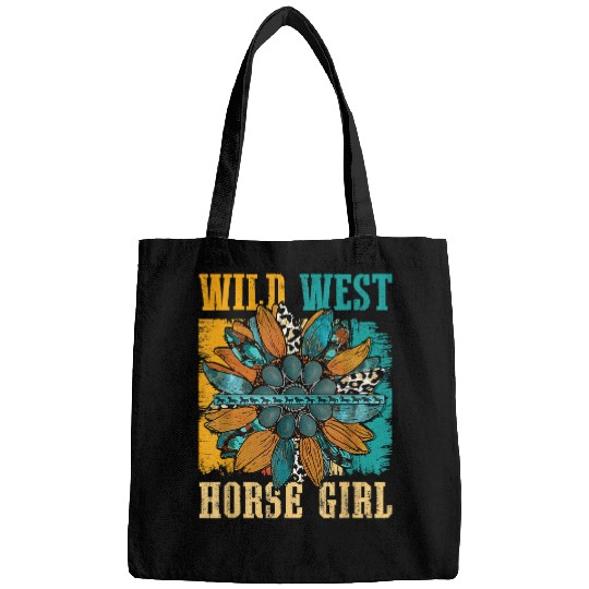 Horse Pet Western Leopard Sunflower Turquoise of Wild West Horse Girl Bags