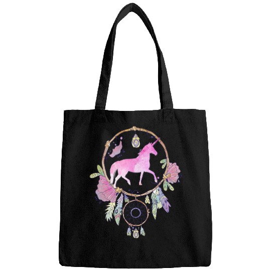 Unicorn Pet Boho Unicorn Dreamcatcher Magical Purple Lilac Pink Girls Bags