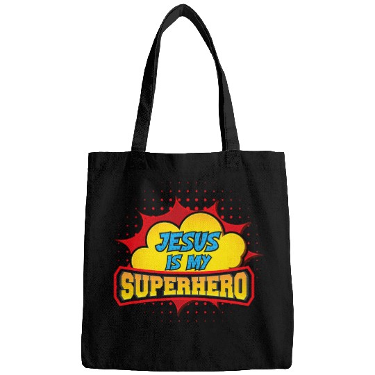 Book Fun Jesus is My Superhero Fun Comic Book Style Faith Bags