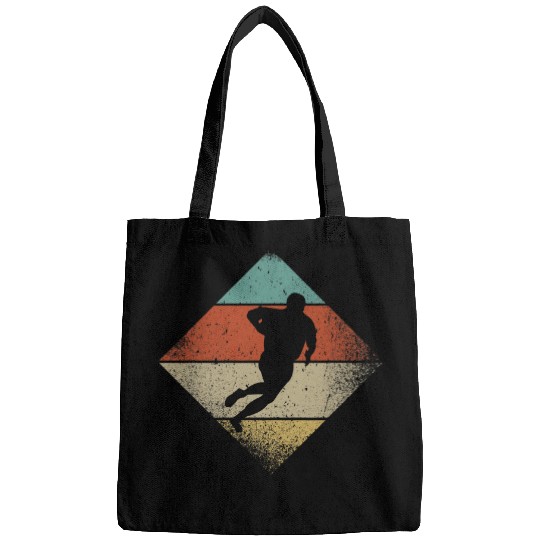 Sport Rugby Retro 1960s 1970s Style Rugby Player Bags