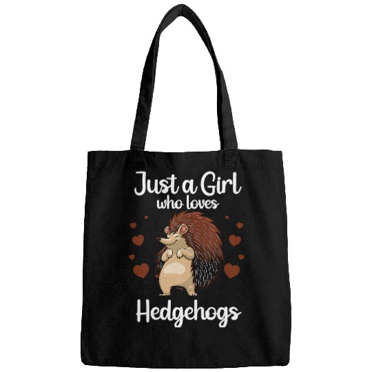 Hedgehog Pet Design For Girls Women Hedgehogs Animal Lover Bags