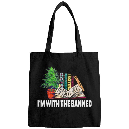 Book Fun Im With The Banned Librarian Books Bookworm Bags