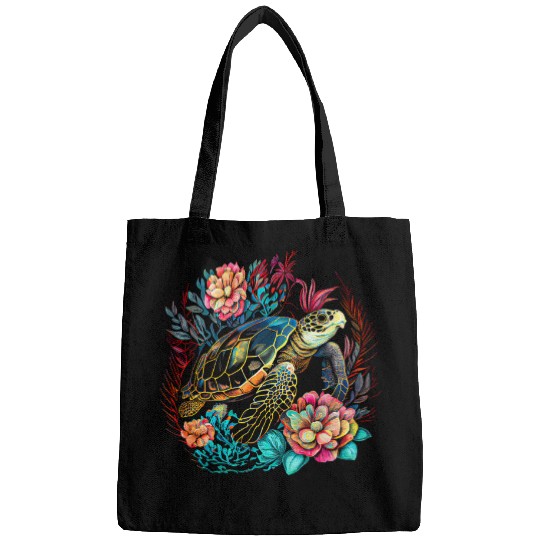 Turtle Pet Tortoise Waterturtle Ocean Natural Environment Bags