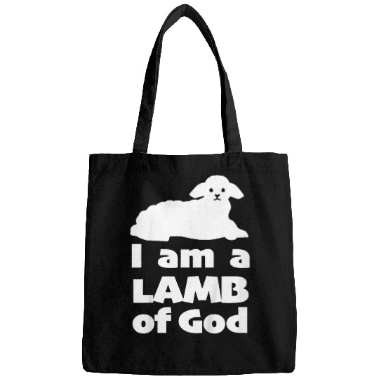 Sheep Pet Kids I am a Lamb of God Kids Bags