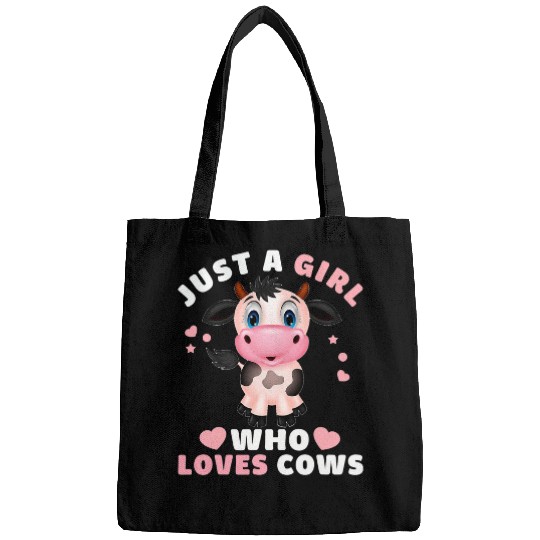 Cow Pet Just A Girl Who Loves Cows Cute Strawberry Cow Cowgirl 7 Bags