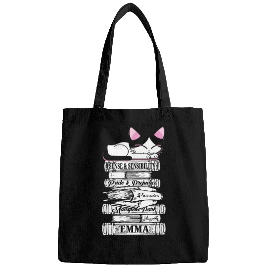 Book Fun Jane Austen Mr Darcy Romantisc Quote Literary Book Club Fan Bags