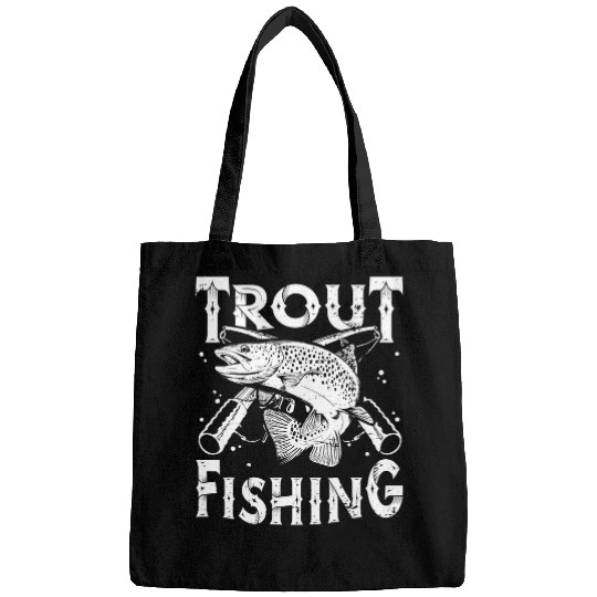 Fishing Fun Trout Fishing Funny Rod Fish Fisherman Trout Whisperer Bags