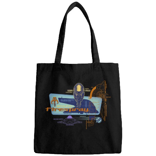 Book Fun Star Wars The Book Of Boba Fett Firespray Schematic Bags