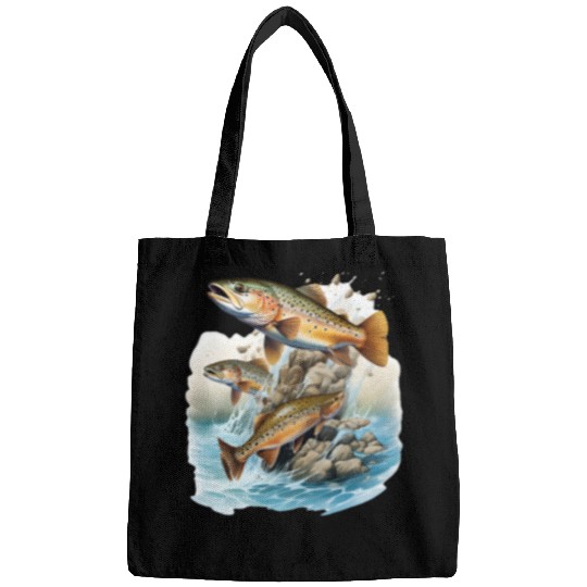 Fishing Fun trout rainbow brook fisherman freshwater angler fish 14 Bags