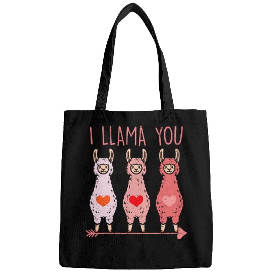 Llama Pet I Llama You Cute Valentines Day Alpaca Girls Women Her Bags