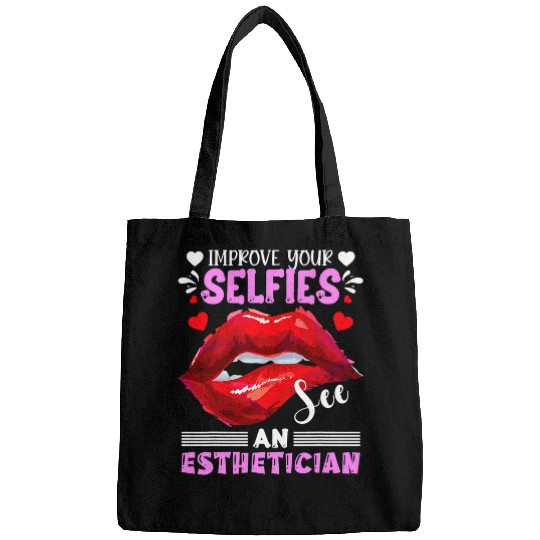 Esthetician Selfies Lips Cosmetology Beautician Esthetic Bags