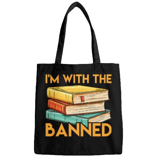 Book Fun Im With The Banned Books Tee I Read Banned Books Lovers 8 Bags