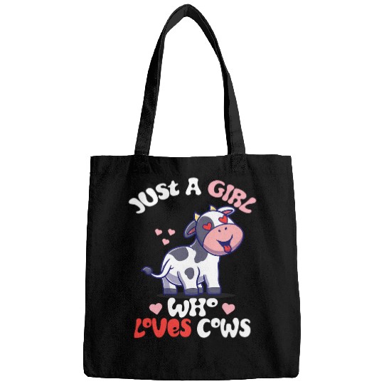 Cow Pet Just A Girl Who Loves Cows Cute Strawberry Cow Cowgirl Print 17 Bags